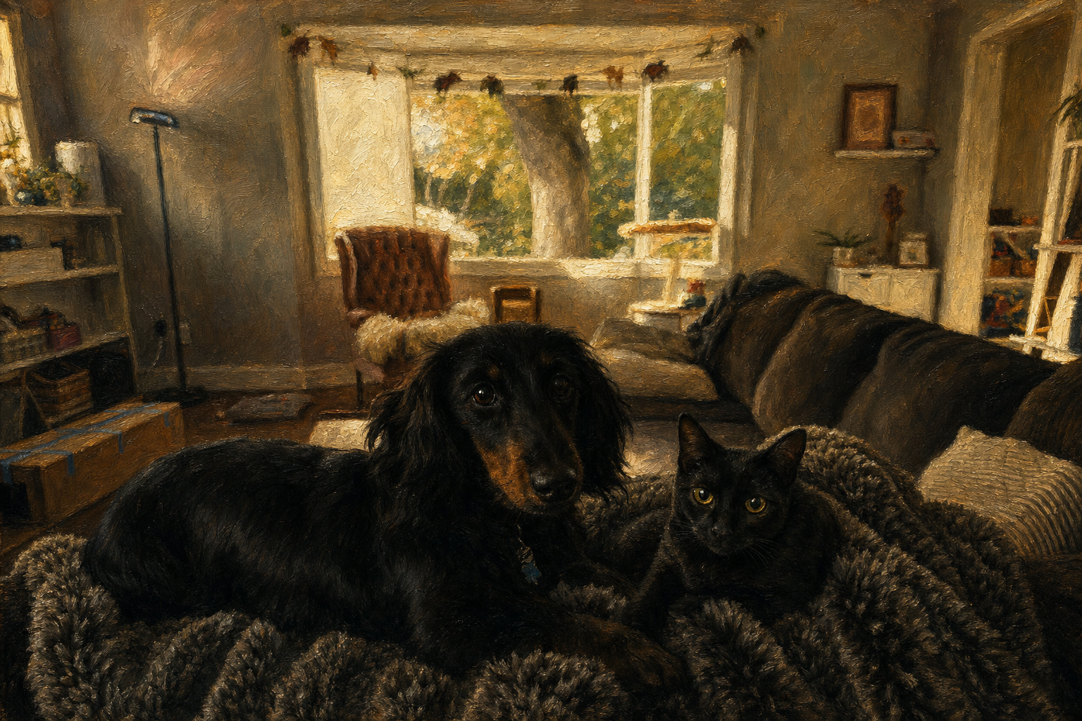 The dog looks at you; the cat has already decided.